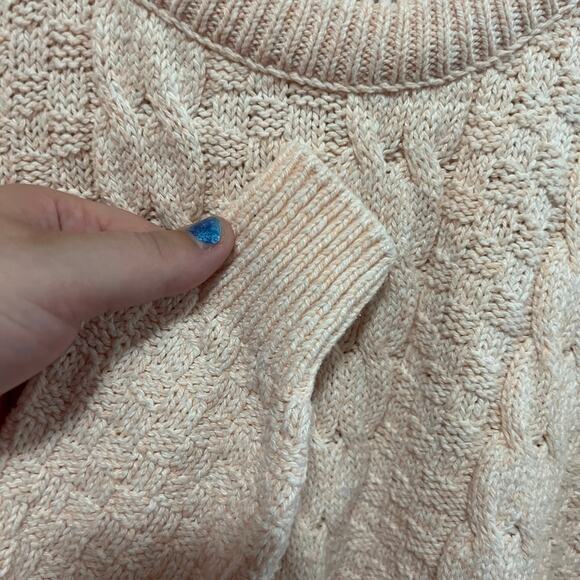 Vintage The Fox Collection Chunky Textured Knit Sweater Size Medium Grandpa - Picture 2 of 5